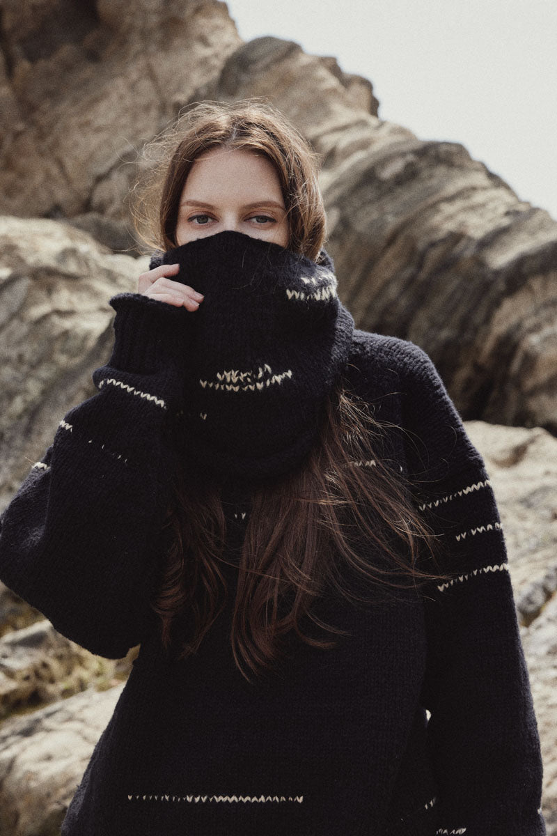 image photo - NESO - knit, color GOAT BLACK --- by"YANABA"