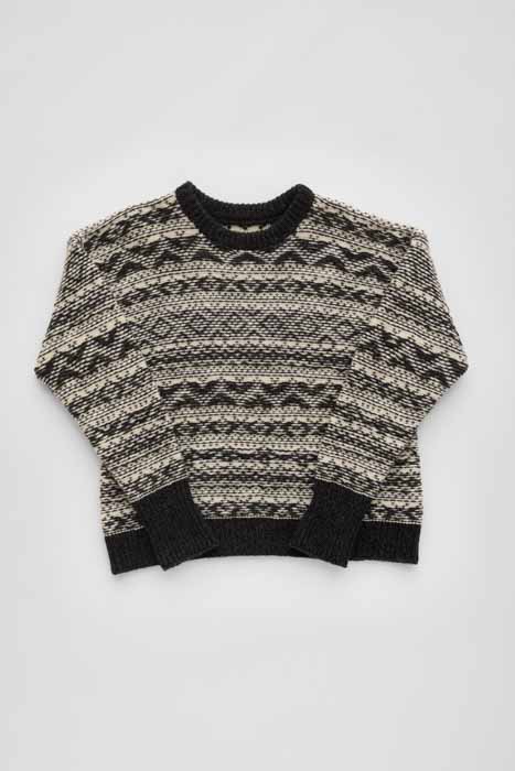 - LARISSA - knit, color BLACK SNOW --- by"YANABA"